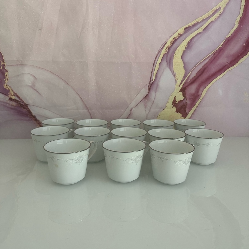 NORITAKE TEA CUPS CASABLANCA 6842 SET OF 13 MADE IN JAPAN